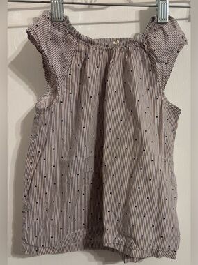 H&M Girls Striped Sleeveless Blouse